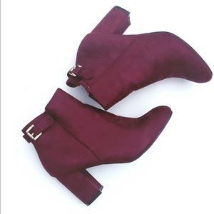 Burgundy  Ankle Boots Read Description For Sizing